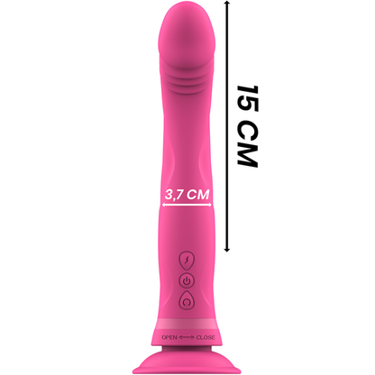INTENSE - DILDO VIBRATORE IN SILICONE ROSA MICHELANGELO - INTENSE FUN | Lingerie Harness Boutique