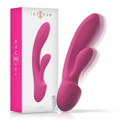 INTENSE - LUIGI RABBIT VIBRATOR LIQUID SILICONE PINK