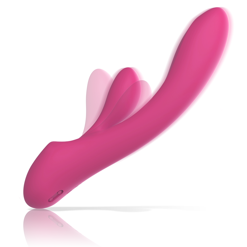 INTENSE - VIBRATORE LUIGI RABBIT SILICONE LIQUIDO ROSA - INTENSE FUN | Lingerie Harness Boutique
