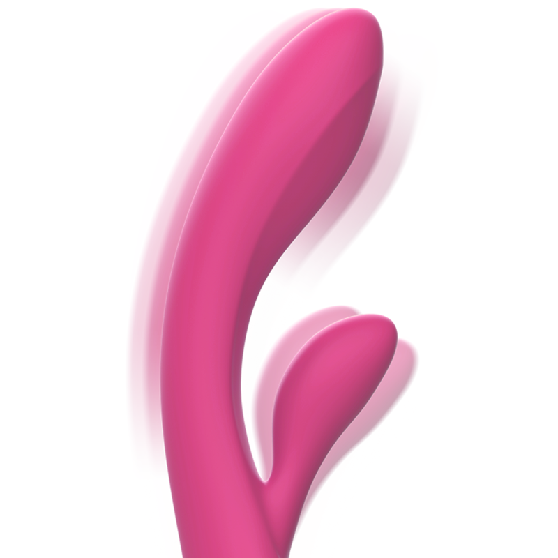 INTENSE - VIBRATORE LUIGI RABBIT SILICONE LIQUIDO ROSA - INTENSE FUN | Lingerie Harness Boutique