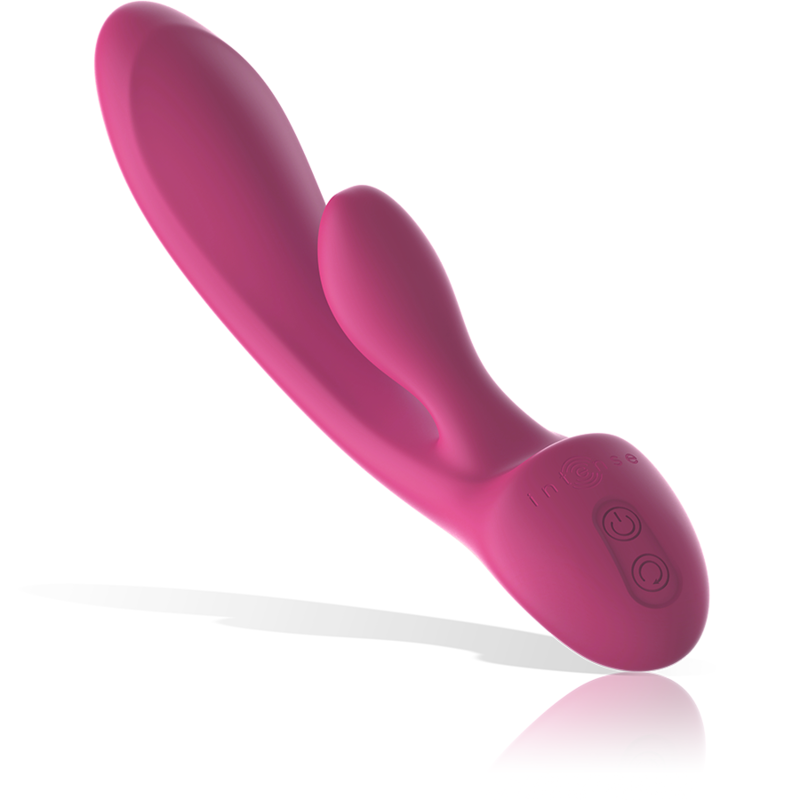 INTENSE - VIBRATORE LUIGI RABBIT SILICONE LIQUIDO ROSA - INTENSE FUN | Lingerie Harness Boutique
