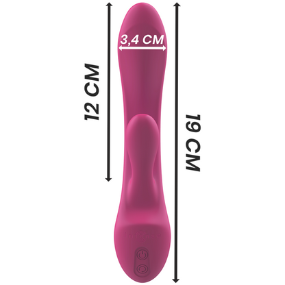 INTENSE - LUIGI RABBIT VIBRATOR LIQUID SILICONE PINK