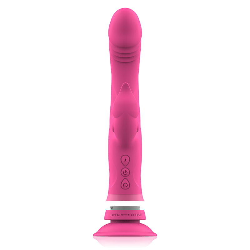 INTENSE - JULIO RABBIT VIBRATOR IN PINK SILICONE