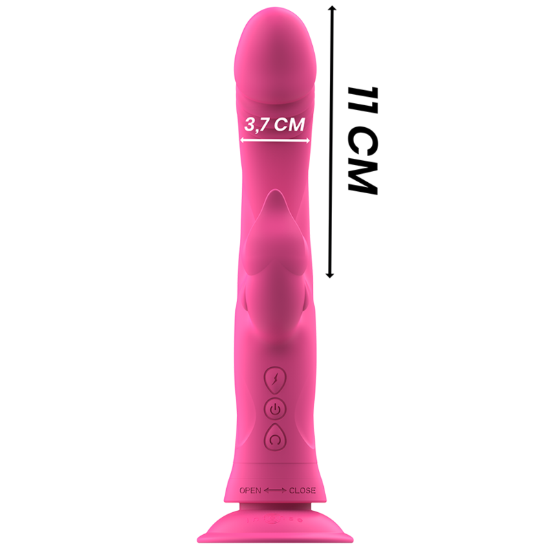 INTENSE - JULIO RABBIT VIBRATOR IN PINK SILICONE