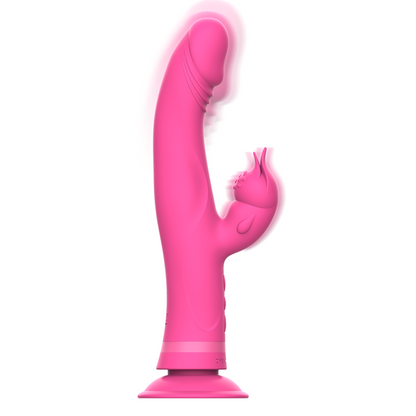 INTENSE - JULIO RABBIT VIBRATOR IN PINK SILICONE