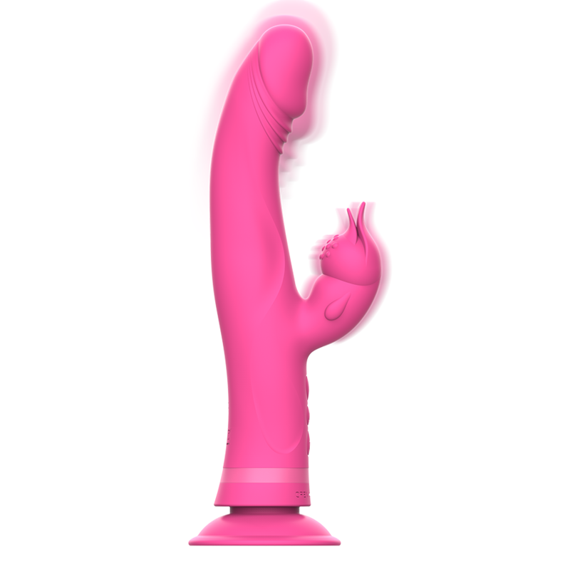 INTENSE - VIBRATORE JULIO RABBIT IN SILICONE ROSA - INTENSE FUN | Lingerie Harness Boutique
