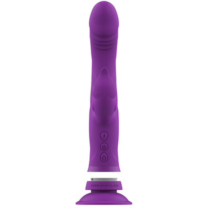 INTENSE - VIBRATORE IN SILICONE CASANOVA RABBIT TRIPLO MOTORE VIOLA - INTENSE FUN | Lingerie Harness Boutique