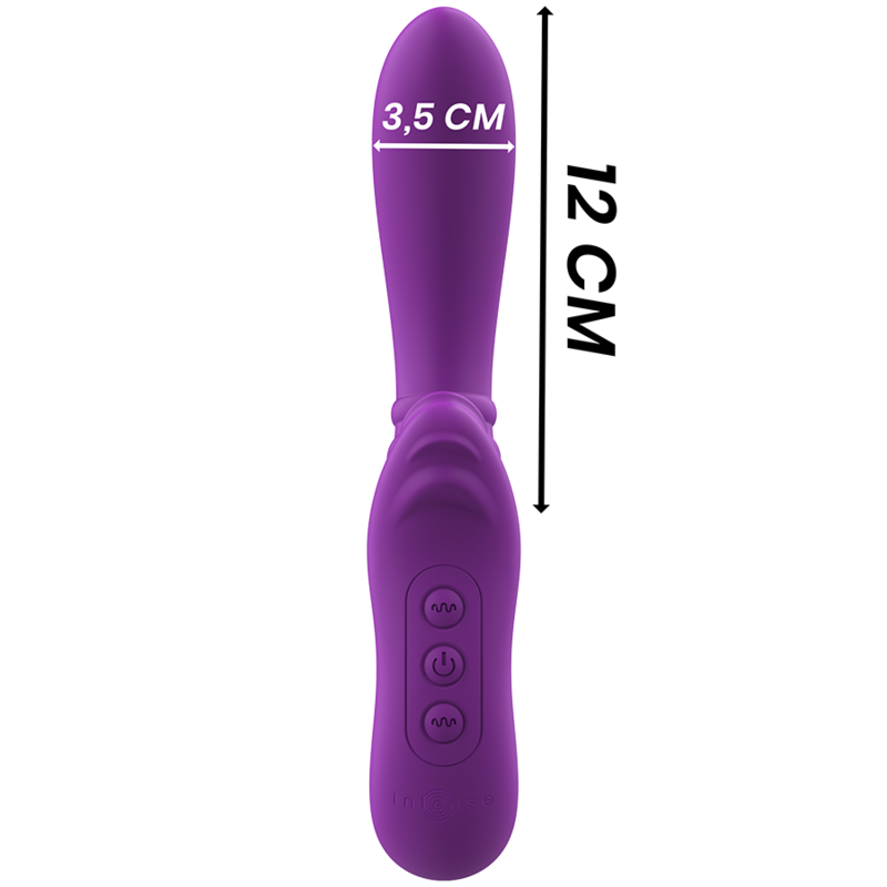 INTENSE - VIBRATORE FLESSIBILE HARRY CON LINGUA VIOLA - INTENSE FUN | Lingerie Harness Boutique