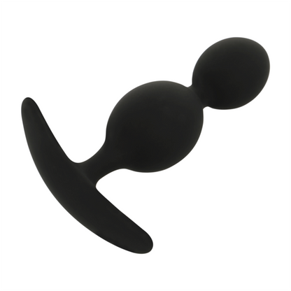 BLACK&SILVER - ORSON PLUG IN SILICONE 2 ONDE ANAL 9 CM - BLACK&SILVER | Lingerie Harness Boutique