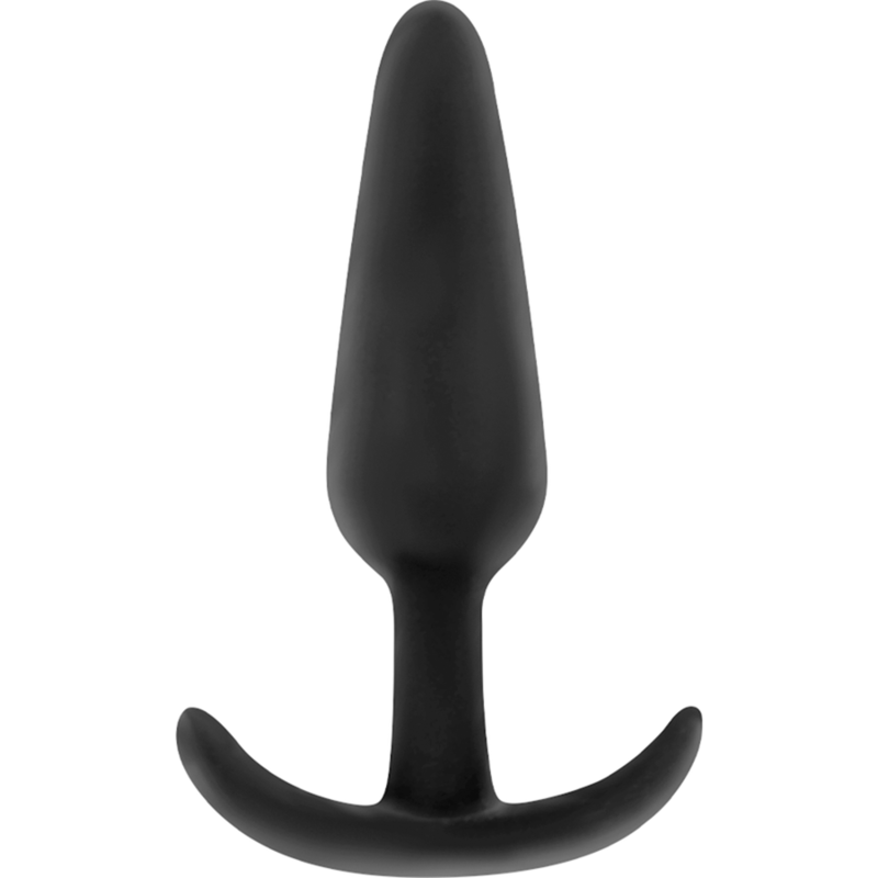 BLACK&SILVER - PLUG ANALE IN SILICONE HANSEL CON MANIGLIA PICCOLO - BLACK&SILVER | Lingerie Harness Boutique