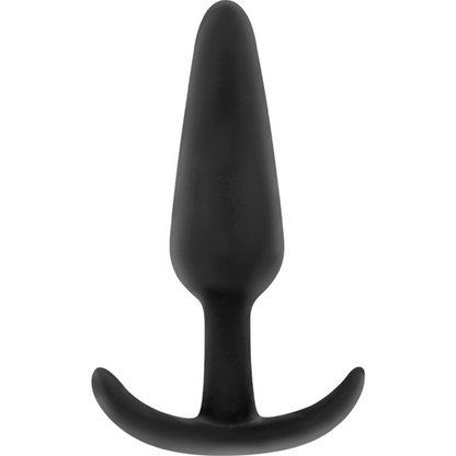BLACK&SILVER - PLUG ANALE IN SILICONE HANSEL CON MANIGLIA PICCOLO - BLACK&SILVER | Lingerie Harness Boutique