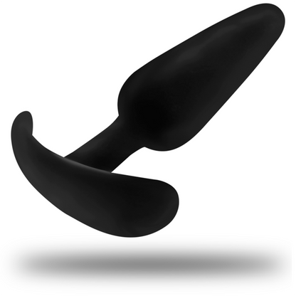BLACK&SILVER - PLUG ANALE IN SILICONE HANSEL CON MANIGLIA PICCOLO - BLACK&SILVER | Lingerie Harness Boutique