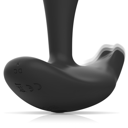 BLACK&SILVER - TELECOMANDO IN SILICONE PLUG ANALE DWAYNE - BLACK&SILVER | Lingerie Harness Boutique