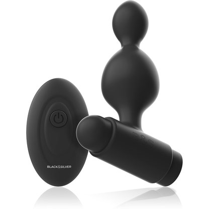 BLACK&SILVER - TELECOMANDO TELECOMANDO CON PLUG ANALE IN SILICONE PICCOLO TUCKER - BLACK&SILVER | Lingerie Harness Boutique