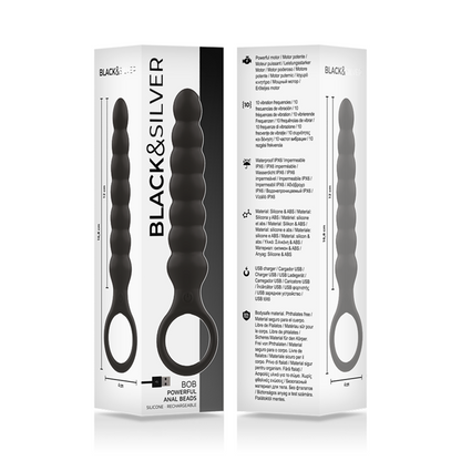 BLACK&SILVER - POTENTE DILATATORE ANALE IN SILICONE BOB - BLACK&SILVER | Lingerie Harness Boutique