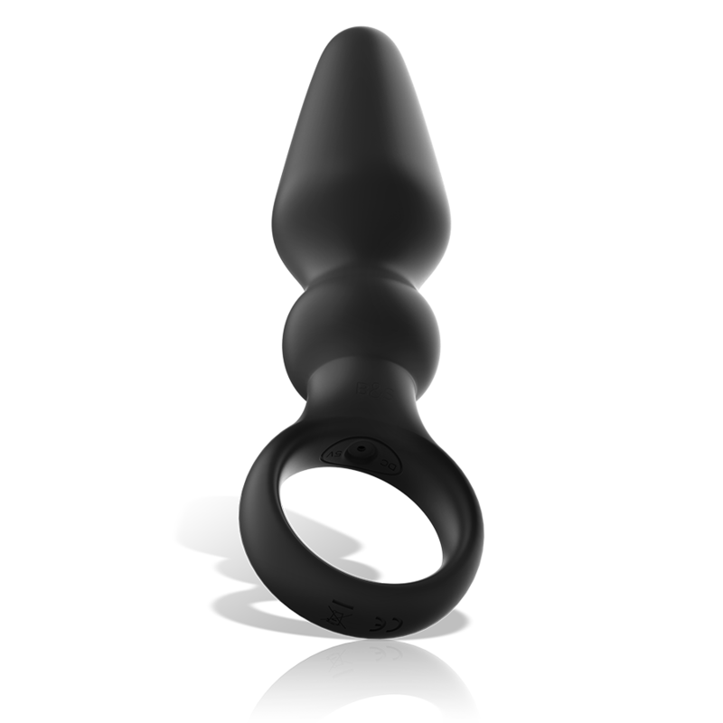 BLACK&SILVER - POTENTE PLUG ANALE IN SILICONE OZZY - BLACK&SILVER | Lingerie Harness Boutique