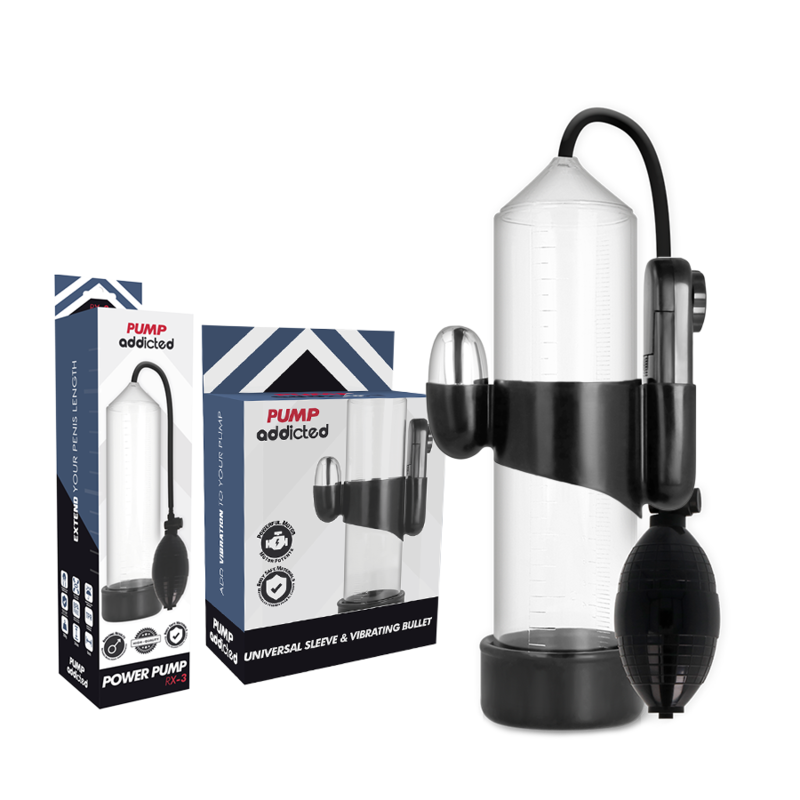 PUMP ADDICTED - VIBRATORE TRASPARENTE RX3 - PUMP ADDICTED | Lingerie Harness Boutique