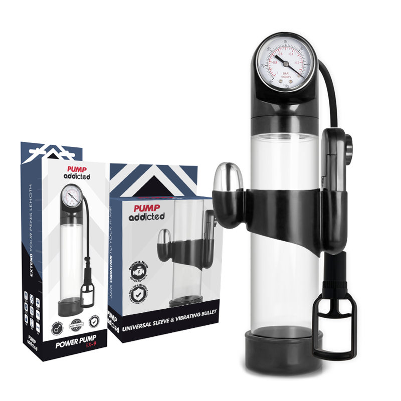 PUMP ADDICTED - VIBRATORE TRASPARENTE RX9 - PUMP ADDICTED | Lingerie Harness Boutique