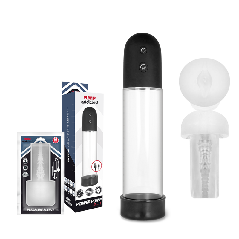 PUMP ADDICTED - RX11 AUTOMATICO CON MASTURBATORE - PUMP ADDICTED | Lingerie Harness Boutique