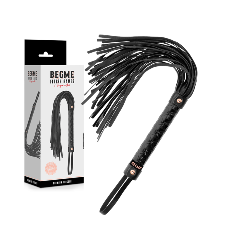 BEGME - BLACK EDITION FLOGGER IN PELLE VEGANA - BEGME BLACK EDITION | Lingerie Harness Boutique