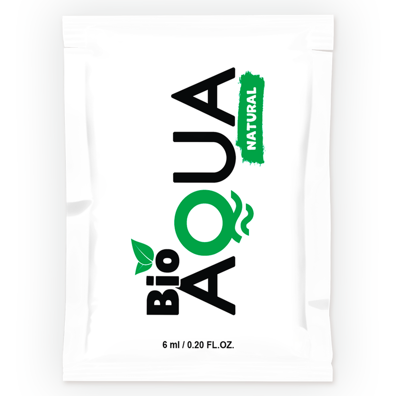 BIOAQUA - LUBRIFICANTE A BASE ACQUA INGREDIENTI NATURALI 6 ML - BIOAQUA | Lingerie Harness Boutique