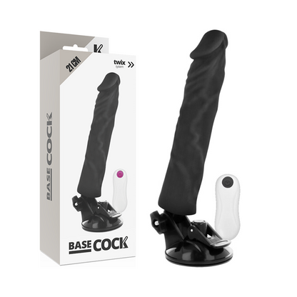 BASECOCK - REALISTIC VIBRATOR REMOTE CONTROL NATURAL 21 CM -O- 4 CM