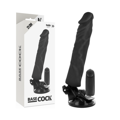 BASECOCK - REALISTIC VIBRATOR REMOTE CONTROL NATURAL 21 CM -O- 4 CM