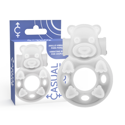 CASUAL LOVE - 26 TRANSPARENT BUNNY VIBRATING RING