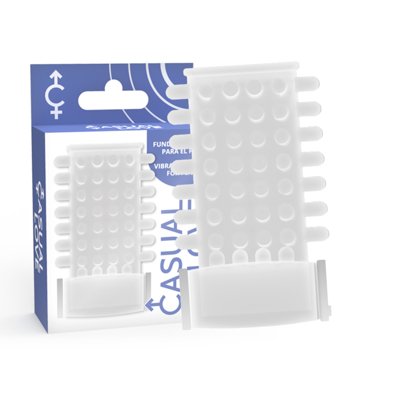 CASUAL LOVE - COPERTURA PER PENE VIBRATORE TRASPARENTE CON ANELLO - CASUAL LOVE | Lingerie Harness Boutique