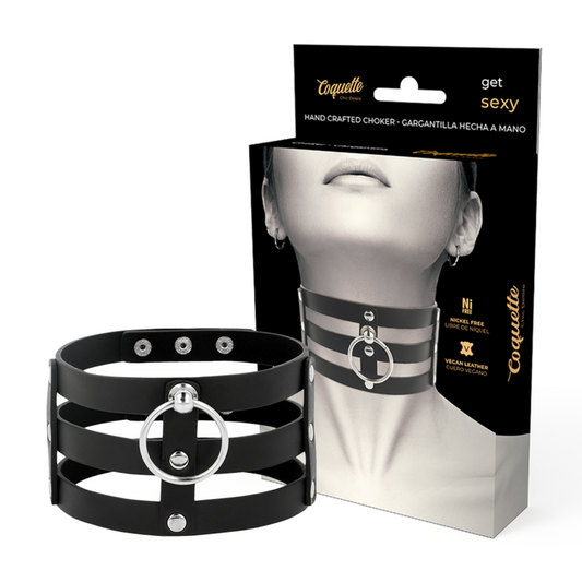 COQUETTE CHIC DESIRE - GIROCOLLO IN PELLE VEGANO STILE FETISH - COQUETTE ACCESSORIES | Lingerie Harness Boutique