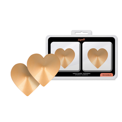 COQUETTE CHIC DESIRE - GOLDEN HEARTS NIPPLE COVERS