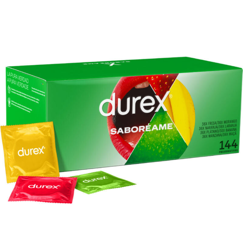 DUREX - FRUTTA DEL PIACERE 144 UNITÀ - DUREX CONDOMS | Lingerie Harness Boutique