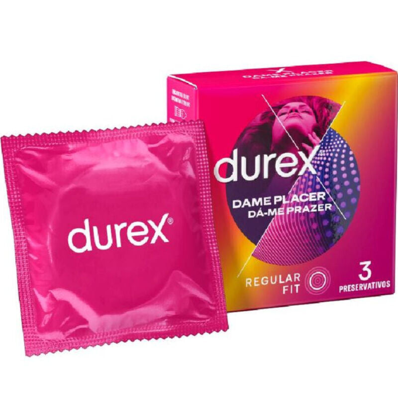DUREX - DAME PLACER 3 UNITÀ - DUREX CONDOMS | Lingerie Harness Boutique