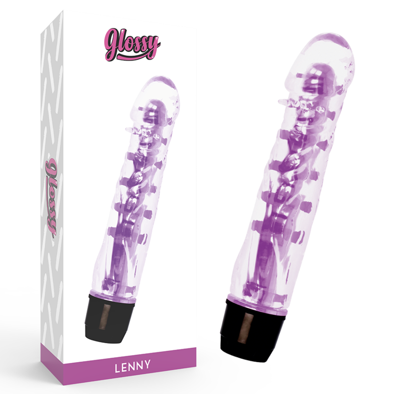 GLOSSY - LENNY VIBRATORE VIOLA - GLOSSY | Lingerie Harness Boutique