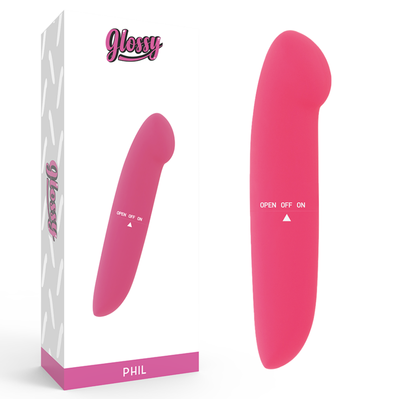 GLOSSY - PHIL VIBRATORE ROSA - GLOSSY | Lingerie Harness Boutique