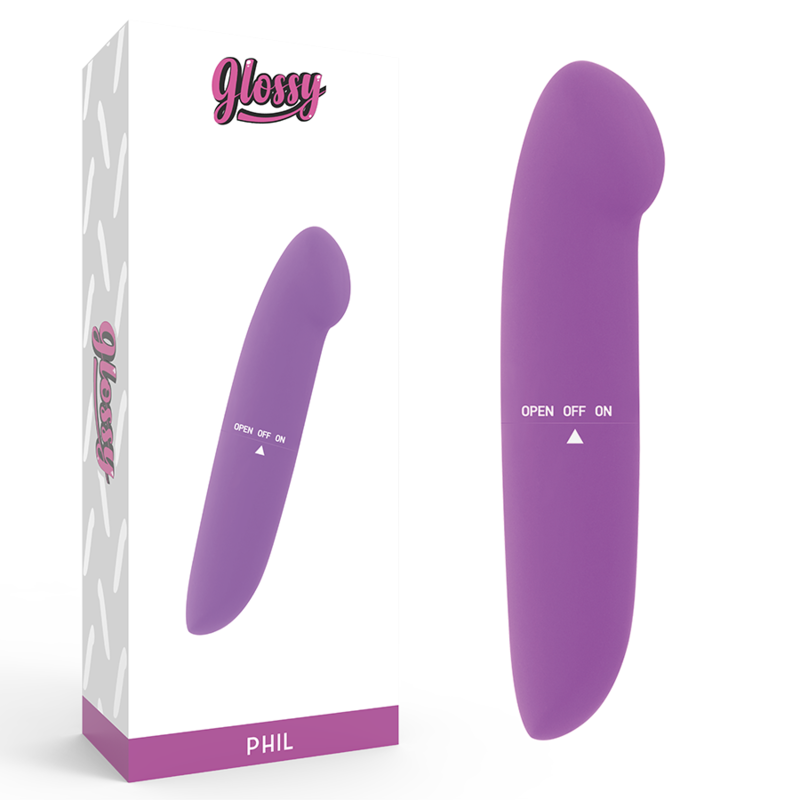 GLOSSY - VIBRATORE PHIL VIOLA - GLOSSY | Lingerie Harness Boutique