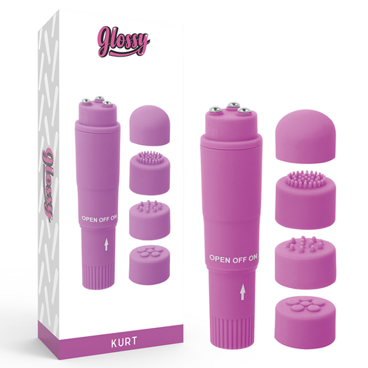 GLOSSY - KURT POCKET PURPLE MASSAGER