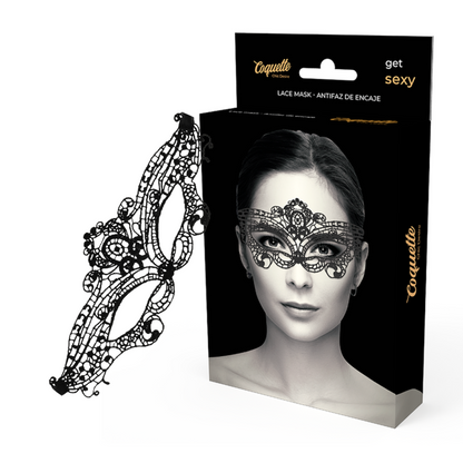 COQUETTE CHIC DESIRE - MASCHERA IN FINE PIZZO NERO - COQUETTE ACCESSORIES | Lingerie Harness Boutique