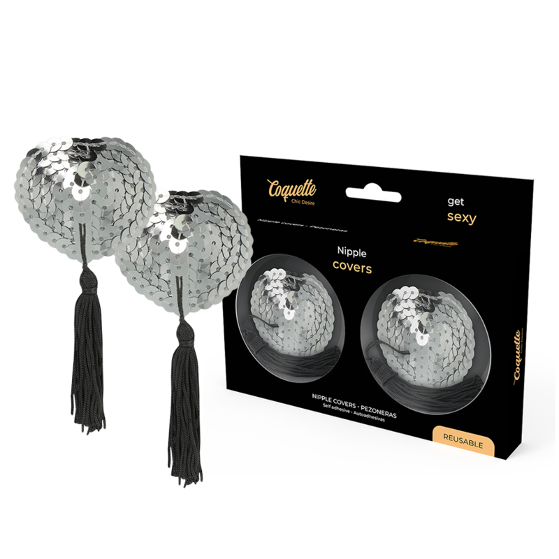 COQUETTE CHIC DESIRE - SILVER NIPPLE COVER