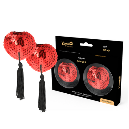 COQUETTE CHIC DESIRE - RED NIPPLE COVER