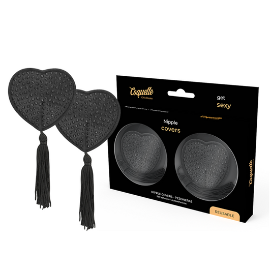 COQUETTE CHIC DESIRE - COPRI CAPEzzoli NERI - COQUETTE ACCESSORIES | Lingerie Harness Boutique