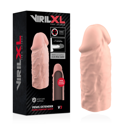 VIRILXL - ESTENSIONE NATURALE DEL PENE IN SILICONE LIQUIDO V3 - VIRILXL | Lingerie Harness Boutique