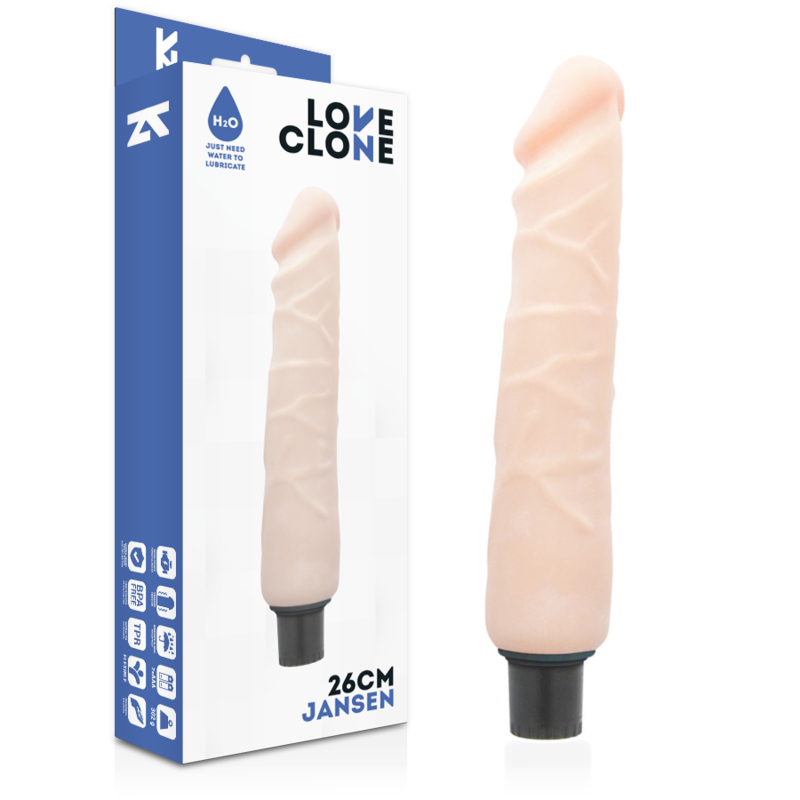 LOVECLONE - JANSEN SELF-LUBRICATING VIBRATOR 26 CM -O- 4.2 CM