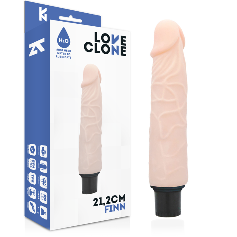 LOVECLONE - FINN SELF-LUBRICATING VIBRATOR 21.2 CM -O- 3.8 CM