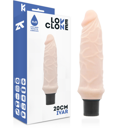 LOVECLONE - IVAR VIBRATORE AUTOLUBRIFICANTE 20 CM -O- 3.7 CM