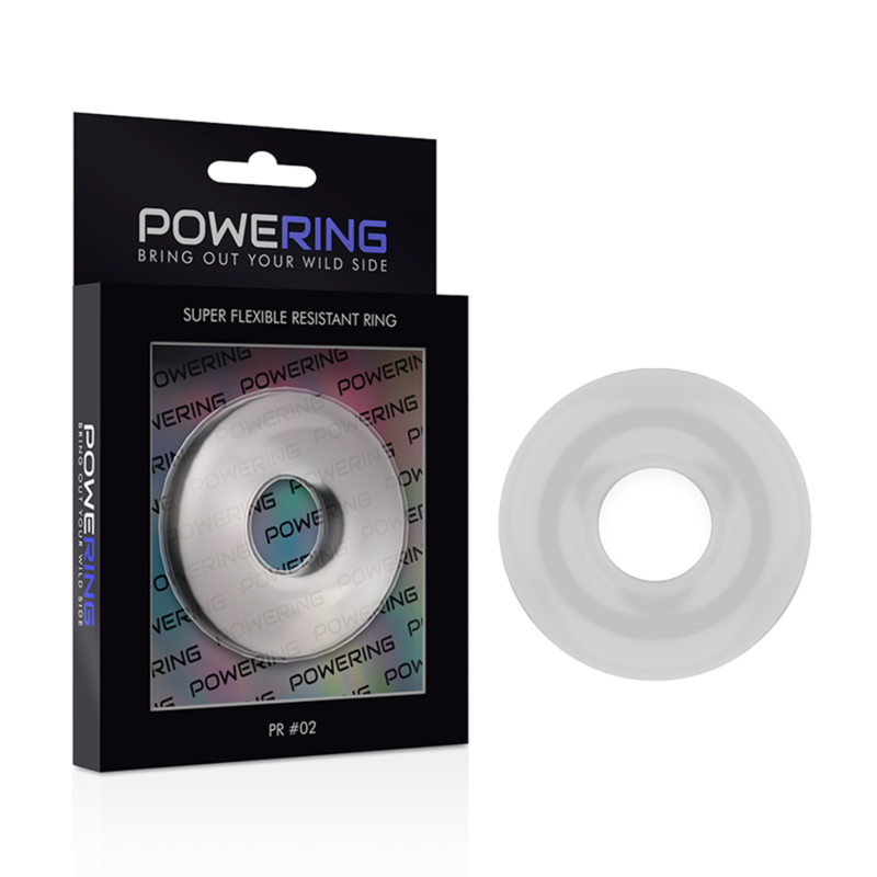 POWERING - ANELLO PER PENE SUPER FLESSIBILE E RESISTENTE 4,5 CM TRASPARENTE