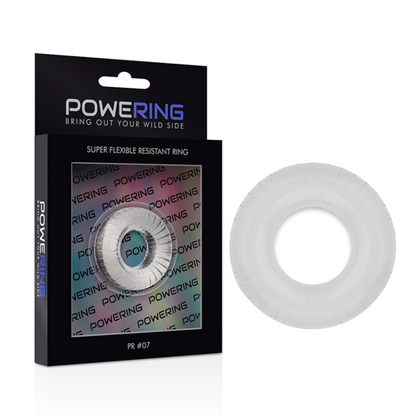 POWERING- SUPER FLEXIBLE AND RESISTANT COCK RING 4.5 CM PR07 TRANSPARENT