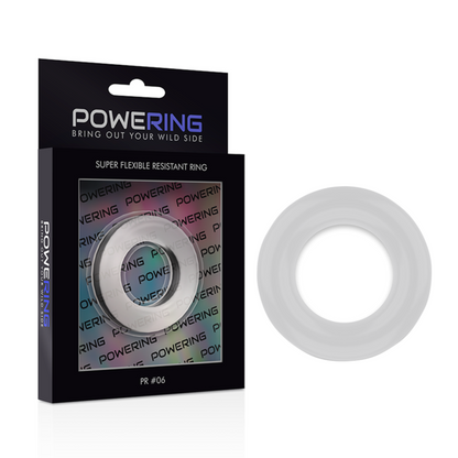 POWERING - SUPER FLEXIBLE AND RESISTANT COCK RING 5.5 CM PR06 TRANSPARENT