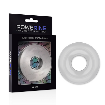 POWERING - SUPER FLEXIBLE AND RESISTANT COCK RING 5CM PR03 TRANSPARENT