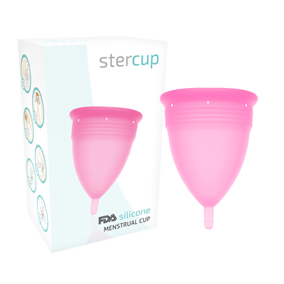 STERCUP - COPPA MESTRUALE IN SILICONE FDA ROSA - TAGLIA L - STERCUP | Lingerie Harness Boutique